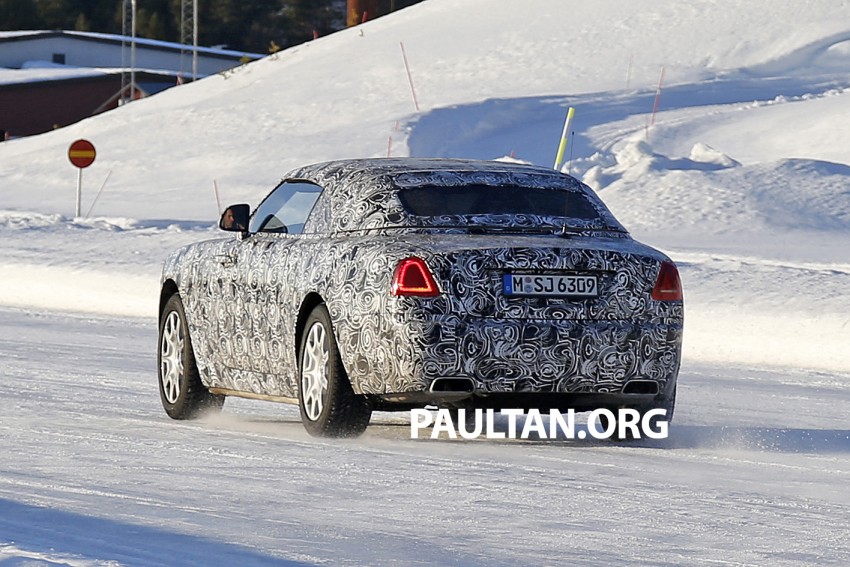 SPIED: Rolls-Royce Wraith Drophead Coupe testing 319861
