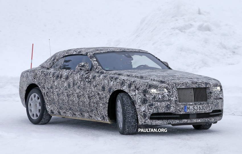 SPIED: Rolls-Royce Wraith Drophead Coupe testing 319856