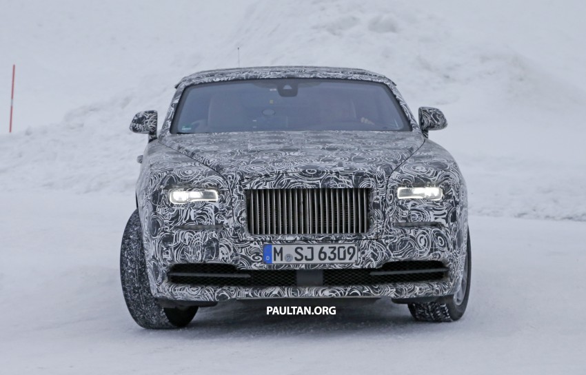 SPIED: Rolls-Royce Wraith Drophead Coupe testing 319855