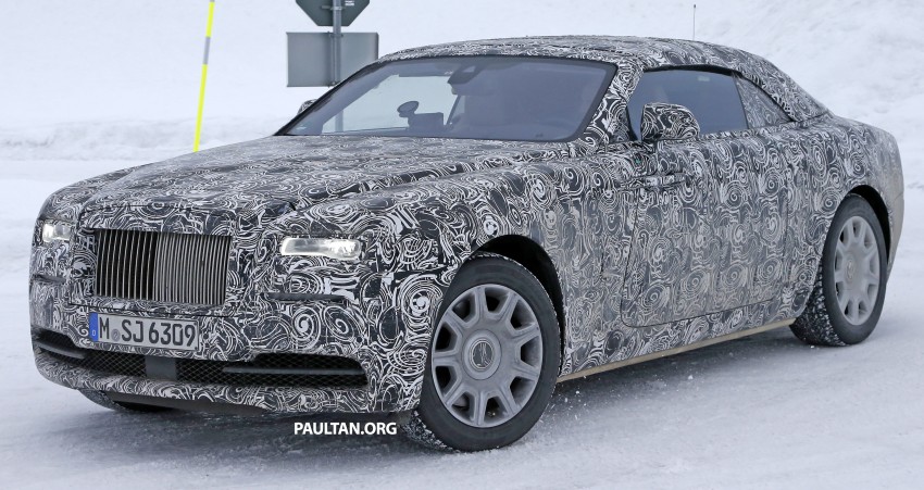SPIED: Rolls-Royce Wraith Drophead Coupe testing 319853