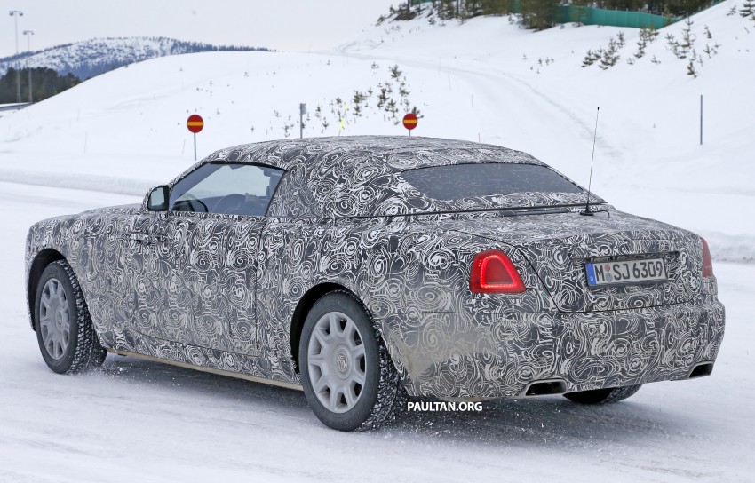 SPIED: Rolls-Royce Wraith Drophead Coupe testing 319849