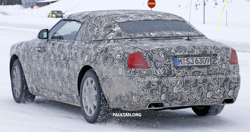 SPIED: Rolls-Royce Wraith Drophead Coupe testing 319848