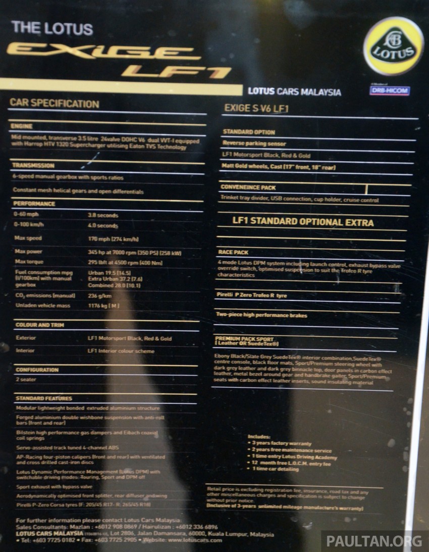 Last unit of limited Lotus Exige LF1 sold to Malaysian 322261