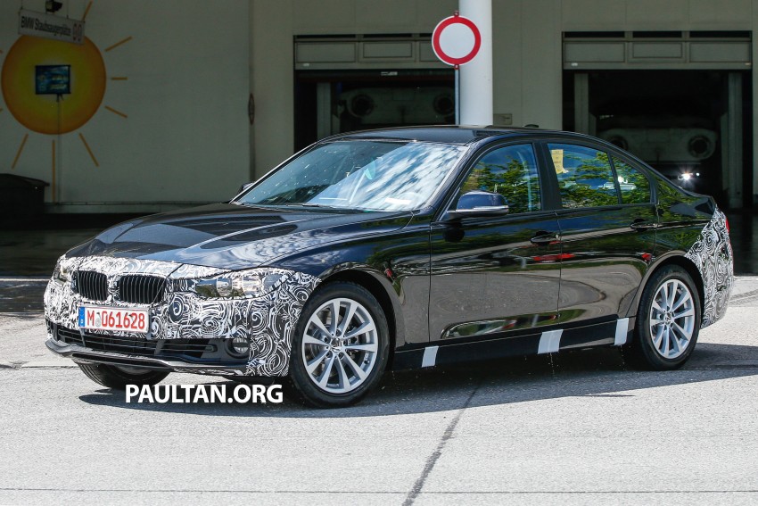 SPIED: BMW 3-Series F30 LCI drops some camo 334296
