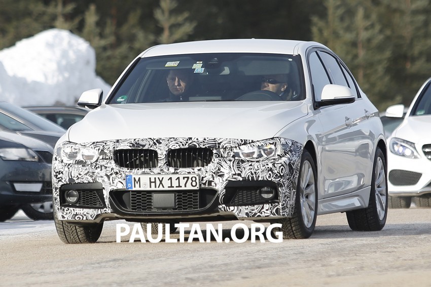 SPIED: BMW 3-Series F30 LCI drops some camo 334307