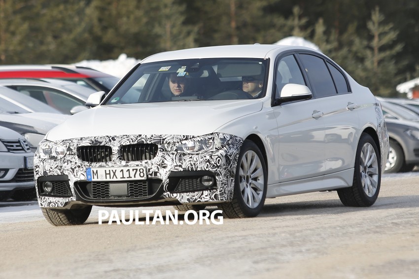 SPIED: BMW 3-Series F30 LCI drops some camo 334305