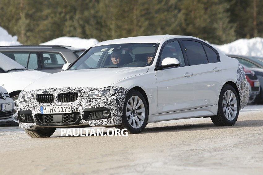 SPIED: BMW 3-Series F30 LCI drops some camo 334304