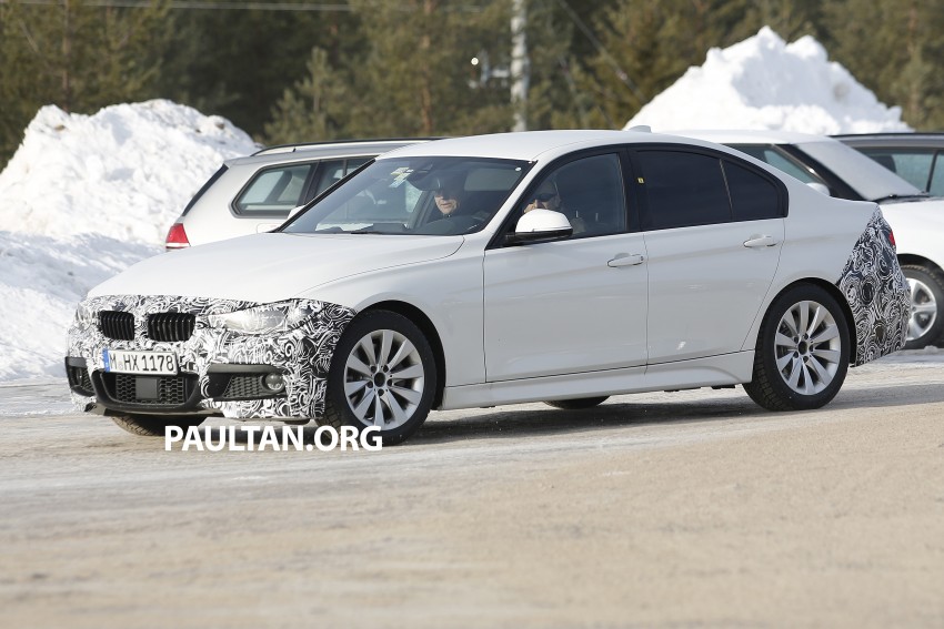 SPIED: BMW 3-Series F30 LCI drops some camo 334302