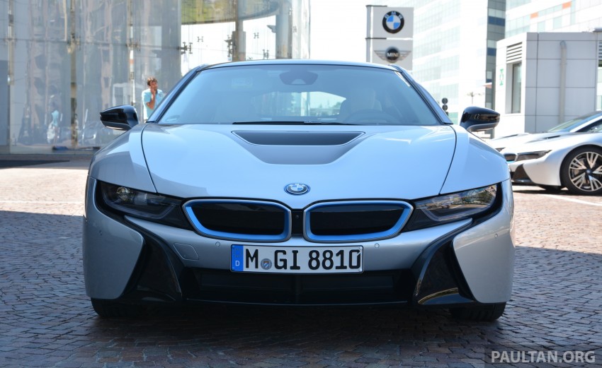 DRIVEN: BMW i8 plug-in hybrid sports car in Milan 329779