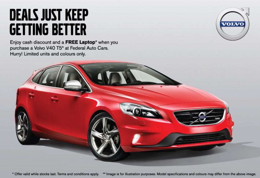 AD: Enjoy discounts, free laptops and limited edition merchandise with a new Volvo at Federal Auto Cars 323649