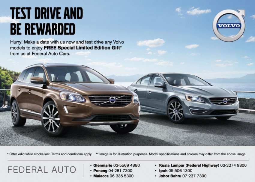AD: Enjoy discounts, free laptops and limited edition merchandise with a new Volvo at Federal Auto Cars 323548
