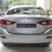 Mazda 3 CKD launched in Malaysia, RM106k-121k