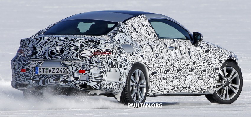SPIED: Mercedes-Benz C-Class Coupe figure skating 325544
