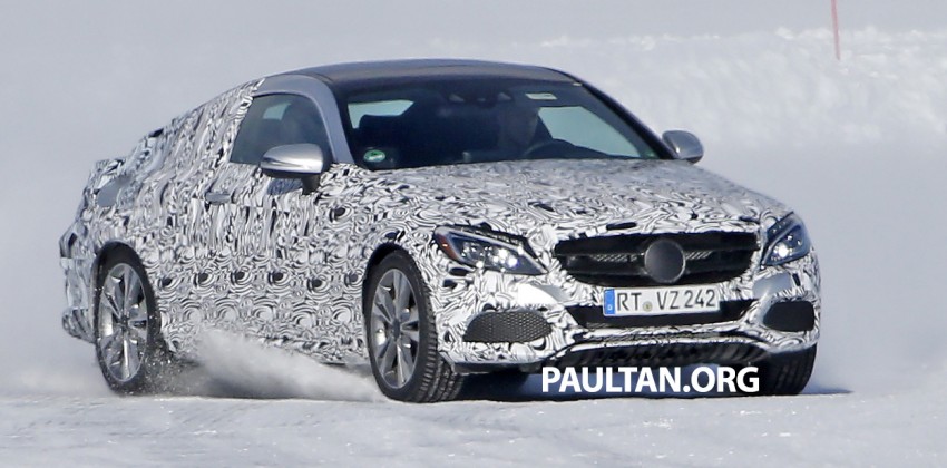 SPIED: Mercedes-Benz C-Class Coupe figure skating 325553