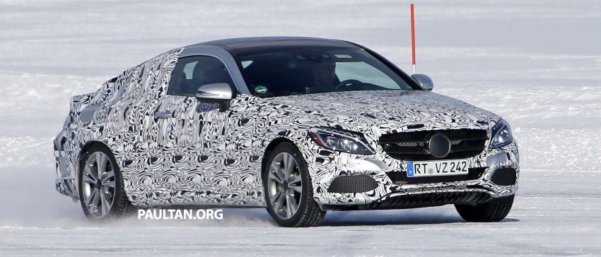 SPIED: Mercedes-Benz C-Class Coupe figure skating 325550