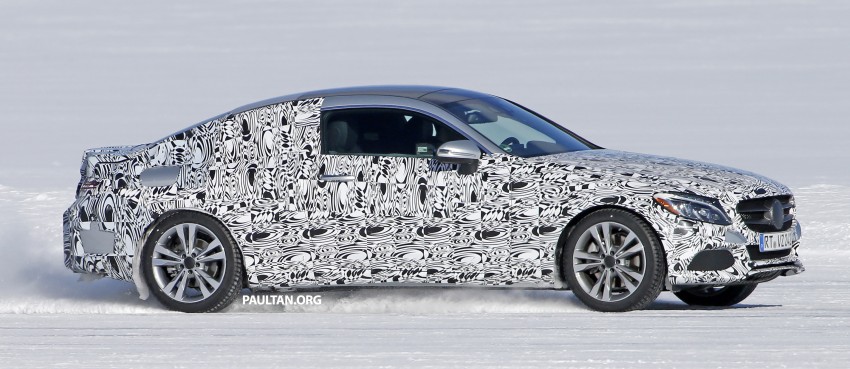 SPIED: Mercedes-Benz C-Class Coupe figure skating 325547