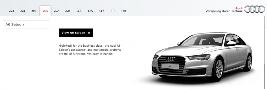 Audi A6 facelift on Malaysian website – launch soon? 333413