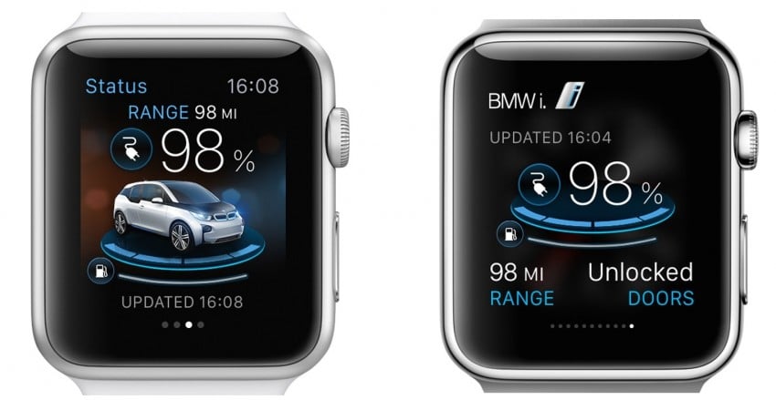 BMW i Remote App – BMW i3, i8 info on Apple Watch 333394