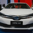 Toyota Corolla, Levin plug-in hybrids in China by 2018