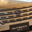 2015 Subaru Outback 2.5i-S launched in Msia: RM225k