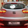 Kia Rio facelift launched in M’sia – 1.4 SX only, RM79k