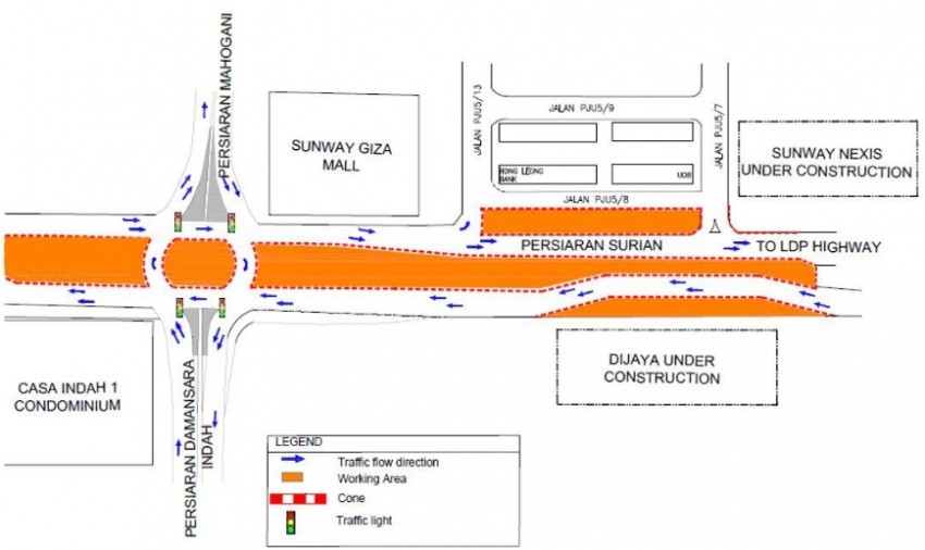 KL MRT: Jalan Cheras to undergo road realignment works, night traffic management on Sprint continues 335942
