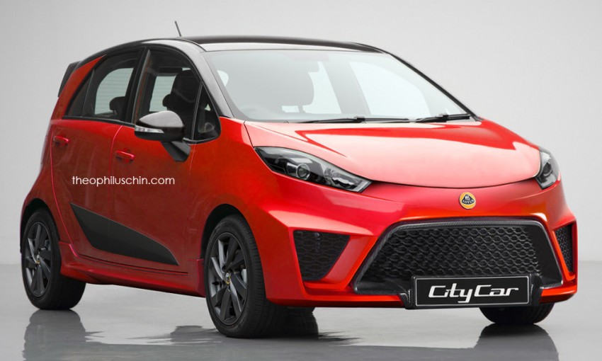 Lotus Ethos city car rendered, based on Proton Iriz 349936