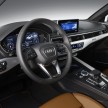 2016 B9 Audi A4 revealed – familiar looks, new tech