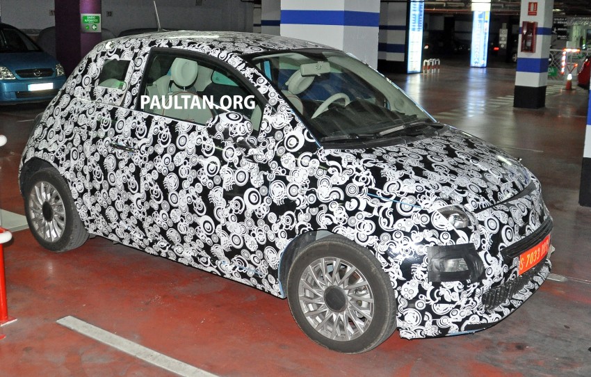 SPIED: Fiat 500 facelift – hatch and convertible sighted 345212