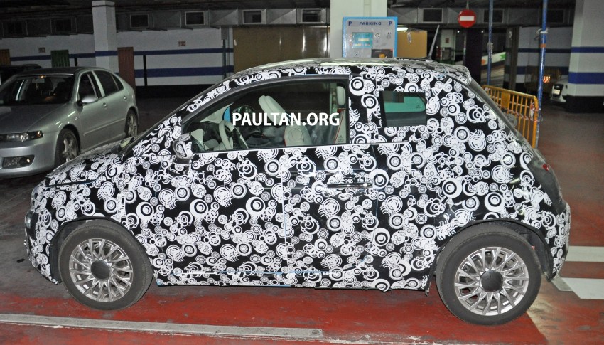 SPIED: Fiat 500 facelift – hatch and convertible sighted 345207