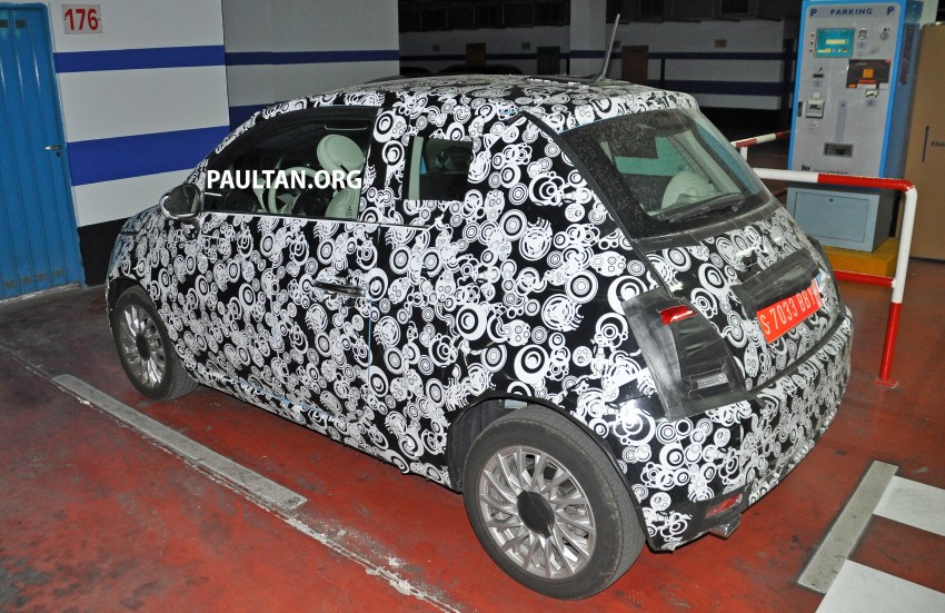 SPIED: Fiat 500 facelift – hatch and convertible sighted 345206