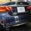 Infiniti Q70 facelift launched in Malaysia, from RM295k