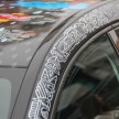 GALLERY: Mercedes-Benz A 250 art car in Bangsar