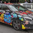 GALLERY: Mercedes-Benz A 250 art car in Bangsar