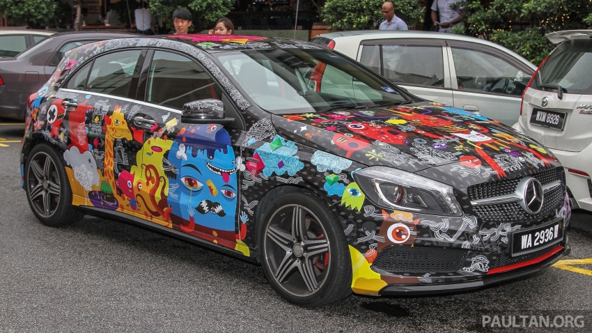 GALLERY: Mercedes-Benz A 250 art car in Bangsar 346191