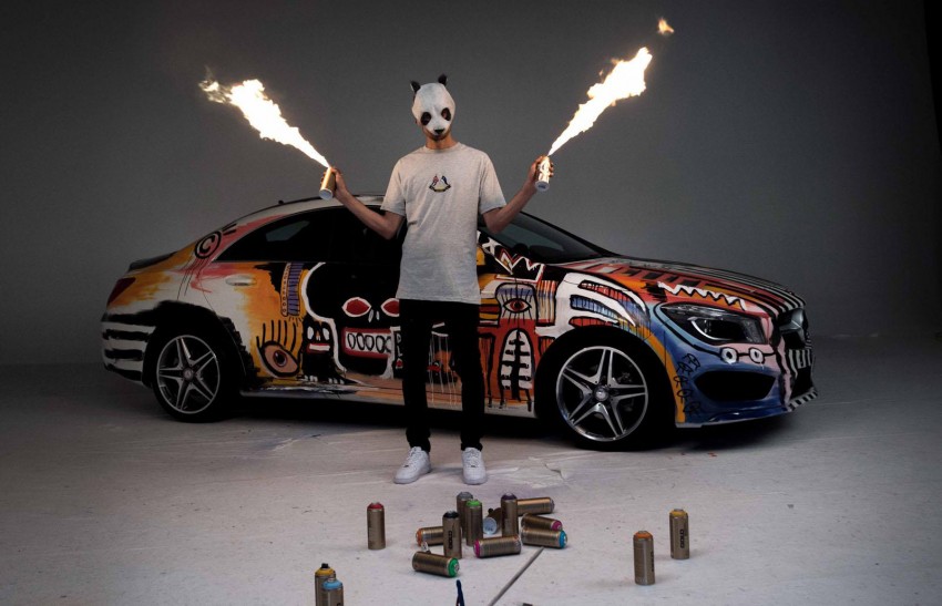 Mercedes-Benz CLA Street Style art car by rapper CRO 345085