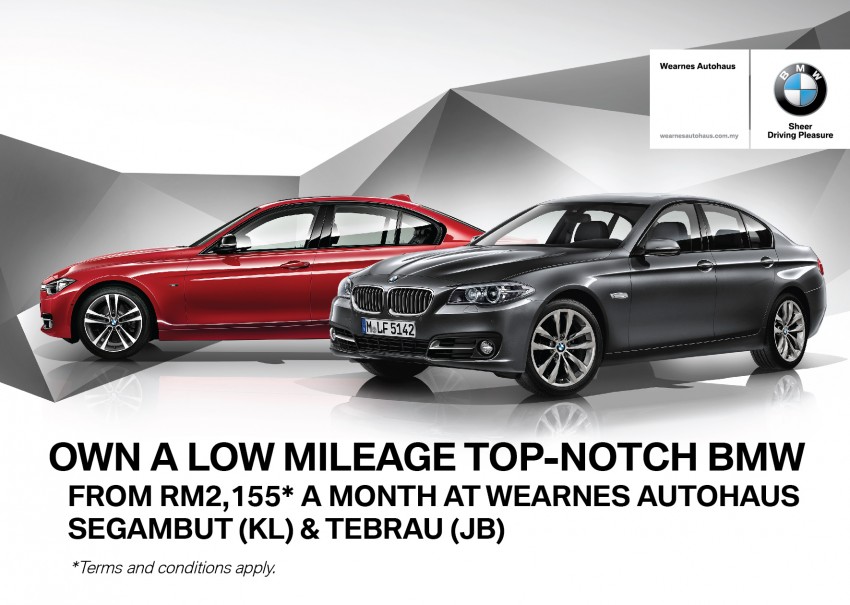 AD: Get a BMW demonstrator vehicle at Wearnes Autohaus Segambut (KL) and Tebrau (JB) 345550