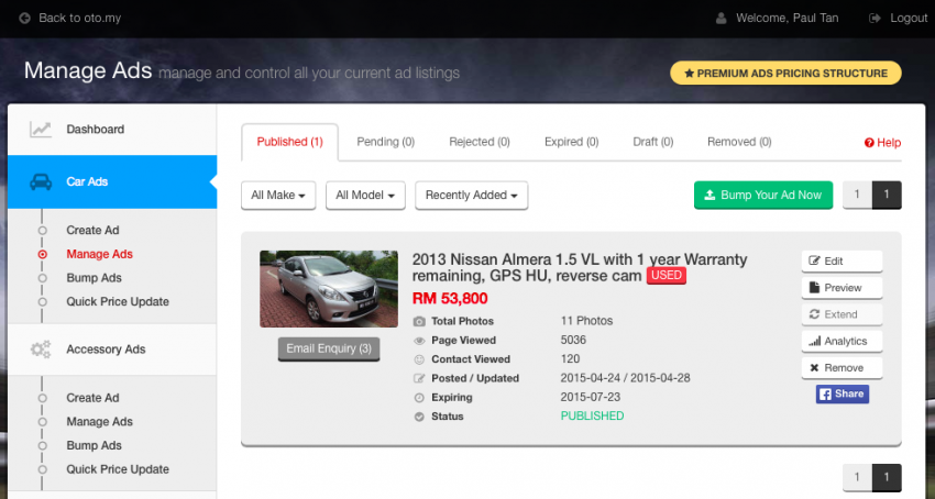oto.my car classifieds site gets improved new layout, search functions, mobile interface – and it’s still free! 353425
