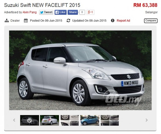 Suzuki Swift facelift oto ad