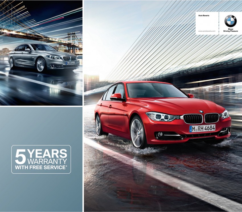 AD: Pre-raya specials at Auto Bavaria – 5-year warranty with free scheduled service* on BMW models 350070