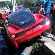 Ferrari 458 Speciale gets totalled in Kuching, Sarawak