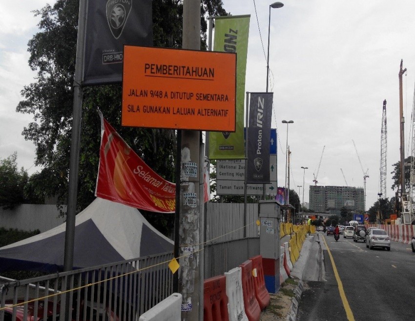 Jalan Pahang one-week lane closure for DUKE Phase 2 351812