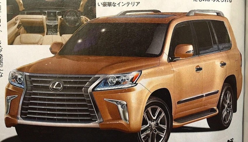 2016 Lexus LX 570 facelift leaked: very spindle-grilled! 345118