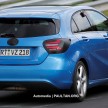 SPYSHOTS: Mercedes-Benz A-Class facelift in blue