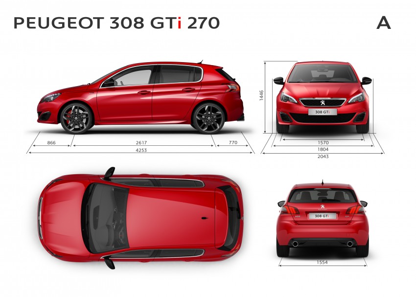 2016 Peugeot 308 GTi unveiled: 270 hp Gallic hot hatch 352044