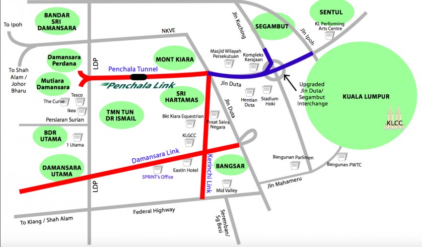 New road along Jln Kerinchi 3 to link Federal Highway (KL-, PJ-bound) to Sprint Expressway, Penchala Link 349230
