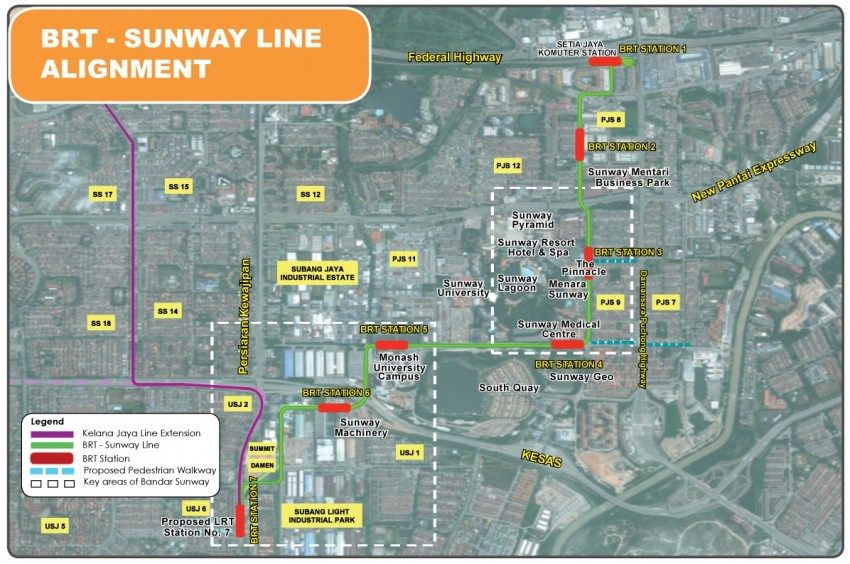 BRT Sunway Line electric bus service launched – 5.4 km-long, seven stations, links up KTM and LRT lines 345387