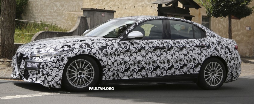 SPIED: Alfa Romeo Giulia in standard, non-QV form 359783