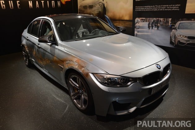 The battered F80 BMW M3 from Mission: Impossible 