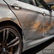 The battered F80 BMW M3 from Mission: Impossible